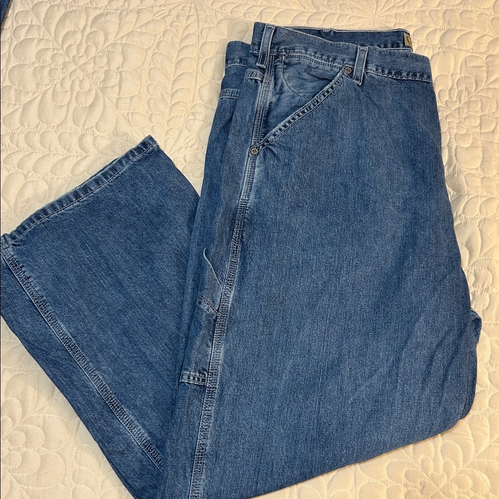 Old Navy Relaxed Fit Men's Painter Jeans in Denim Blue